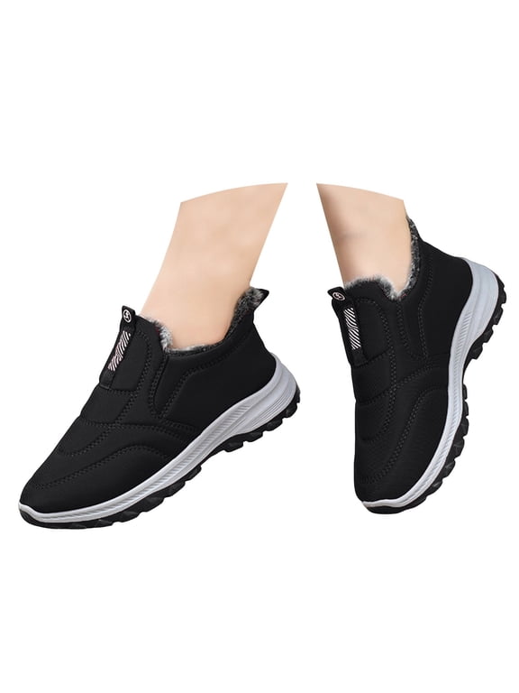 Snow Boots for Women Winter Warm Booties Waterproof Fleece Lined Walking Ankle Boots