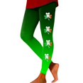 thumbnail image 1 of Mepaouo St. Patrick's Day Tights Women Shamrock Leggings High Waist Yoga Pants Trousers Sizes S-2X, 1 of 5