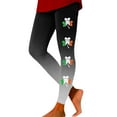 thumbnail image 1 of Mepaouo St. Patrick's Day Tights Women Shamrock Leggings High Waist Yoga Pants Trousers Sizes S-2X, 1 of 5