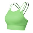 thumbnail image 1 of Mepaouo Strappy Sports Bra for Women Sexy Crisscross Back Light Support Yoga Bras Workout Crop Top, 1 of 5