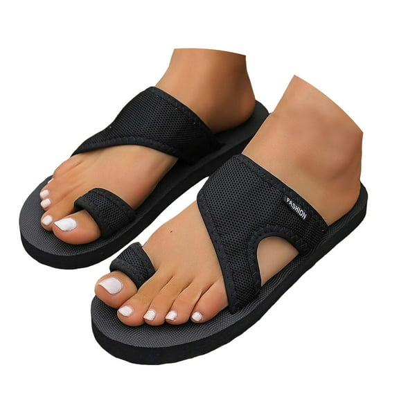 Mepaouo Summer Sandals for Women Orthopedic Hollow Mesh Flip Flops Comfortable Walking Flip Flops