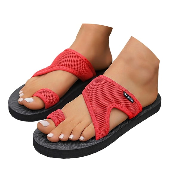 Mepaouo Summer Sandals for Women Orthopedic Hollow Mesh Flip Flops Comfortable Walking Flip Flops