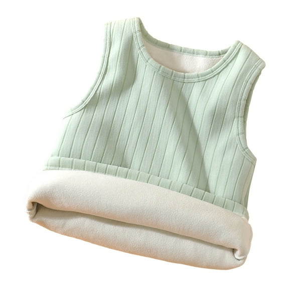 Mepaouo Tank Tops for Babys Cotton Undershirts for Little Kids Comfort Sleeveless T-Shirts(Green,D)