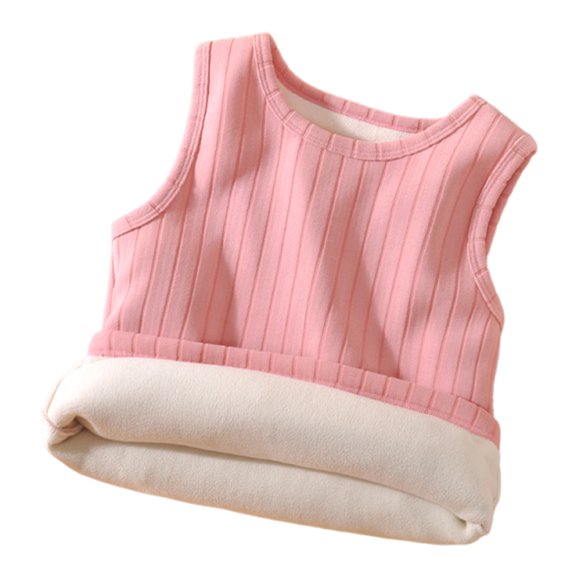 Mepaouo Tank Tops for Babys Cotton Undershirts for Little Kids Comfort Sleeveless T-Shirts(Pink,E)