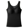 thumbnail image 1 of Mepaouo Thermal Tank Top Fleece Shirt Camisole Sleeveless Thermal Top Vest Warm Undershirt(Black,XL), 1 of 9