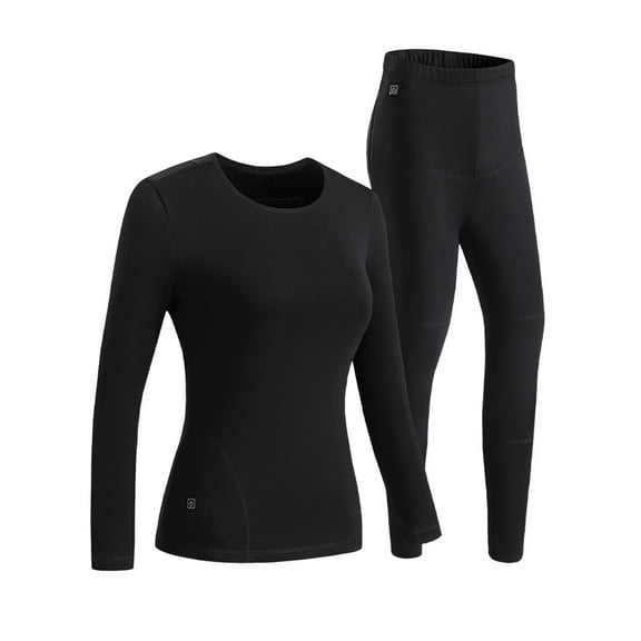 Mepaouo Thermal Underwear Women Ultra-Soft Long Johns Set Fleece Lined Winter Warm Base Layer