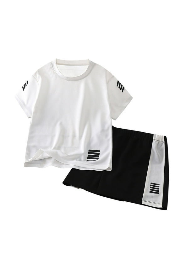 Toddler Boy Clothes Summer Short Sleeve T-Shirt Shorts Kids Quick Dry Top Outfits Sportwear Set