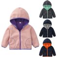 thumbnail image 1 of Mepaouo Toddler Boys Girls Hooded Jacket Winter Fleece Hoodie Coat Baby Kids Zip up Clothes Outerwear Green 2-3Months, 1 of 8