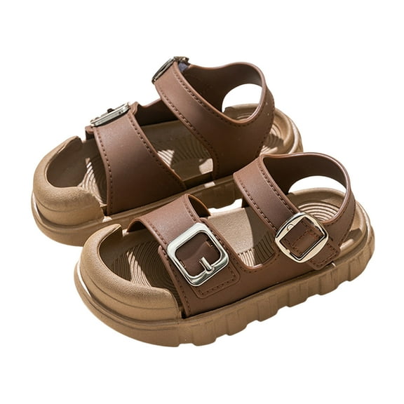 Mepaouo Toddler Boys Girls Sandals Double Buckle Open Toe Outdoor Summer Water Shoes with Back Strap