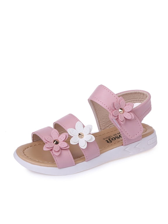 Toddler Girls Sandals Little Kids Summer Flower Casual Walking Sport Princess Shoes 1-12Y
