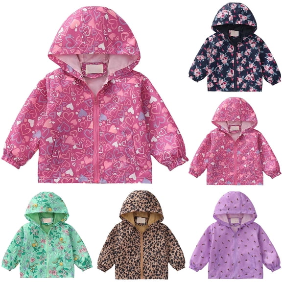 Mepaouo Toddler Hooded Jacket Baby Boys Girls Waterproof Fleece Winter Coat Clothes Zip up Outerwear Brown 3-4 Years