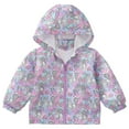thumbnail image 1 of Mepaouo Toddler Jacket Boys Girls Waterproof Windbreaker Kids Cute Outerwear Fall Coat with Zipper Pink 18-24 Months, 1 of 6