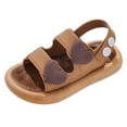 thumbnail image 1 of Mepaouo Toddler Kids Sandals Boys Girls Cork Footbed Sandal Shoes Non Slip Open Toe Casual Slides Flats, 1 of 7