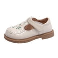 thumbnail image 1 of Mepaouo Toddler Little Girl Mary Jane Dress Shoes Ballet Flats Party School Princess Flower Shoes White, 1 of 9