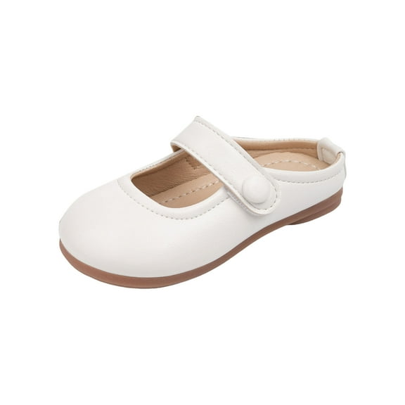 Mepaouo Toddler Little Girls Mary Jane Flats Princess Dress Mules Non Slip School Party Girl's Shoes