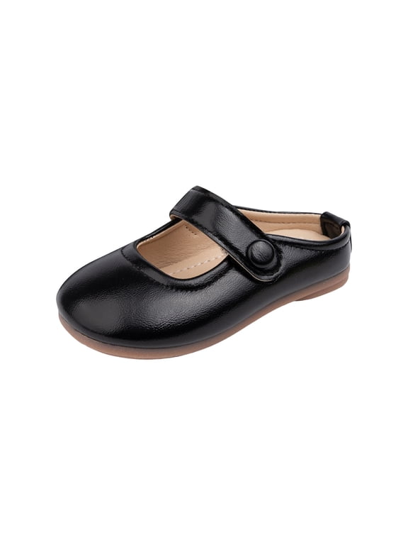 Toddler Little Girls Mary Jane Flats Princess Dress Mules Non Slip School Party Girl's Shoes