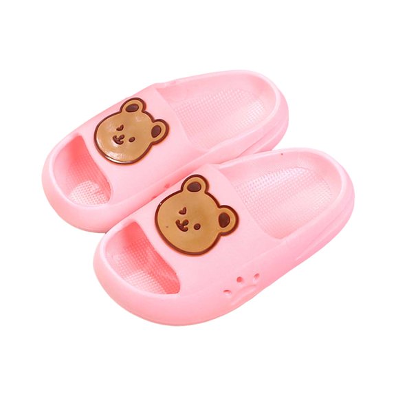 Mepaouo Toddler Little Kids Beach Pool Shower Slides Home Bath Slippers Cute Summer Outdoor Shoes