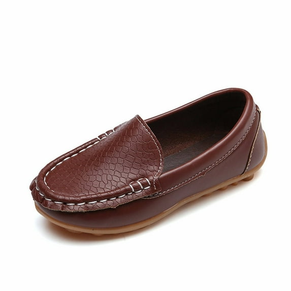 Mepaouo Toddler Slip on Flats Little Kid Boys Girls Wedding Boat Dress Loafers Oxfords Shoes 1-12 Years