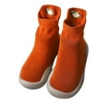thumbnail image 1 of Mepaouo Toddler Sock Shoes Baby Non Slip Walking Sneakers Infant Boys Girls Indoor Slippers Orange, 1 of 6