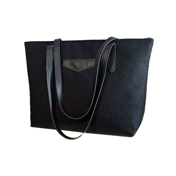 Mepaouo Tote Bags for Women Vegan Leather Top Handle Satchel Casual Work Purses and Handbags(Black)