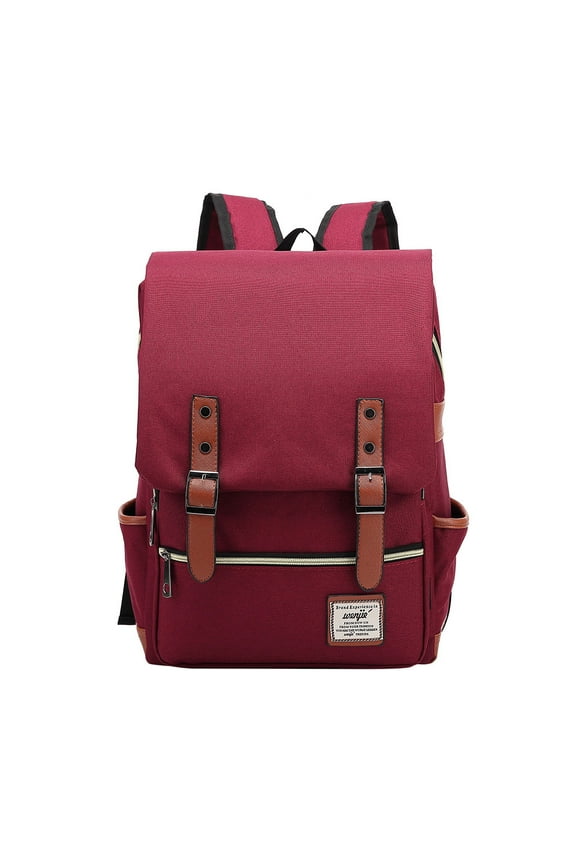 Vintage Laptop Backpack for Women Men Water Resistant Travelling College Flap Bookbag()