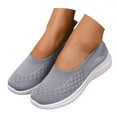 thumbnail image 1 of Mepaouo Walking Shoes Women Breathe Mesh Slip on Sneakers Mesh Casual Ballet Flat Nurse Dress Loafers, 1 of 9