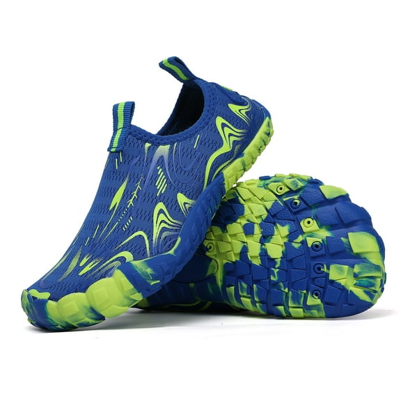 Mepaouo Water Shoes for Toddler Kids Boys Girls Barefoot Aqua Socks Quick Dry Beach Sports Shoes Green