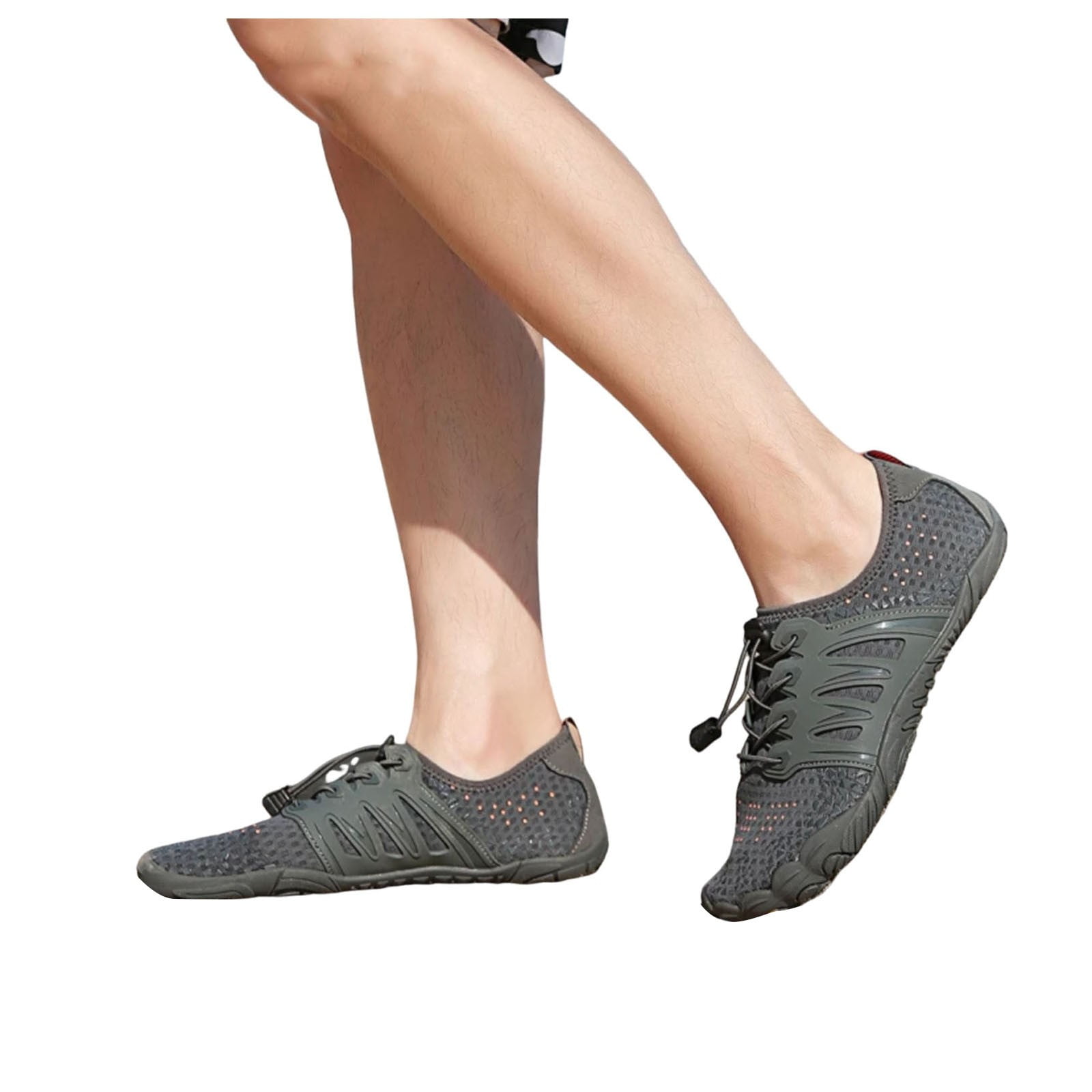Mepaouo Water Shoes for Women Men Breathable Quick-Dry Barefoot Hiking Athletic Surf Pool Swim Shoes