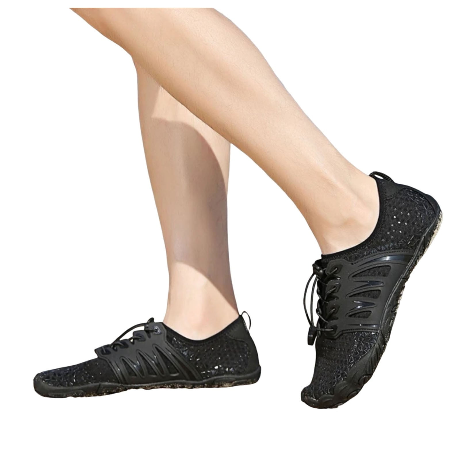 Mepaouo Water Shoes for Women Men Breathable Quick-Dry Barefoot Hiking Athletic Surf Pool Swim Shoes