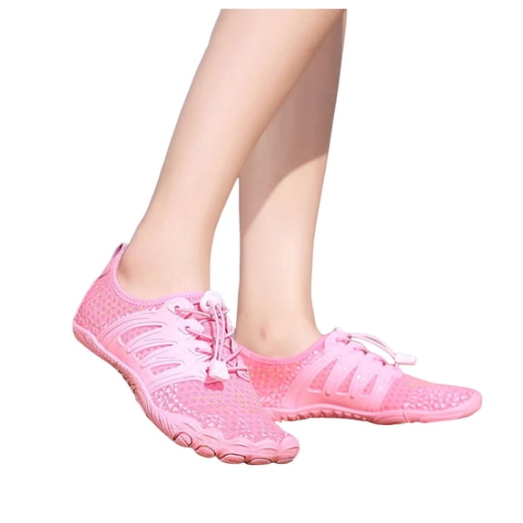 Mepaouo Water Shoes for Women Men Breathable Quick-Dry Barefoot Hiking Athletic Surf Pool Swim Shoes