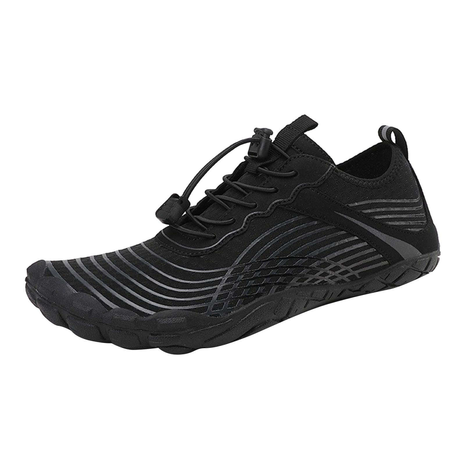 Mepaouo Water Shoes for Women Men Quick Dry Aqua Swim Pool Hiking Athletic Barefoot Shoes(Black,8)
