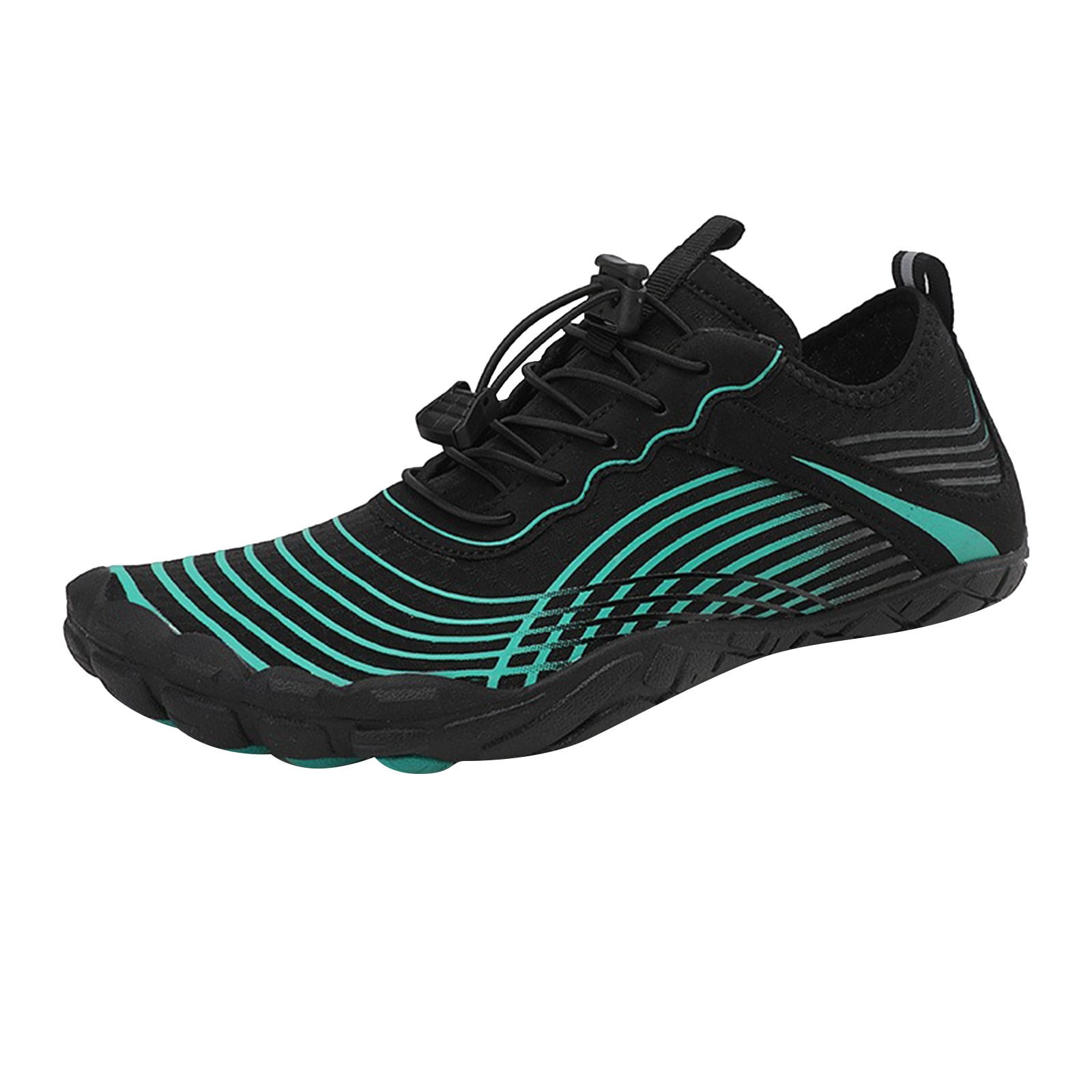 Mepaouo Water Shoes for Women Men Quick Dry Aqua Swim Pool Hiking Athletic Barefoot Shoes(Green,7)