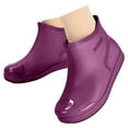 thumbnail image 1 of Mepaouo Water Shoes for Women Outdoor Slip Durable Rain Boots Pull on Waterproof Platform Ankle Boots(Purple,7), 1 of 6