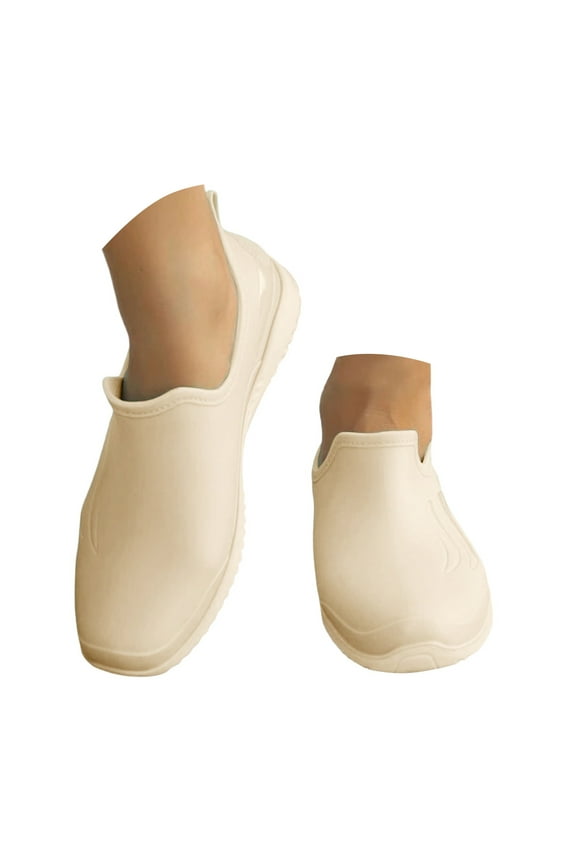 Waterproof Garden Shoes for Women Outdoor Slip on Rain Boots Rubber Ankle Booties Work Clogs