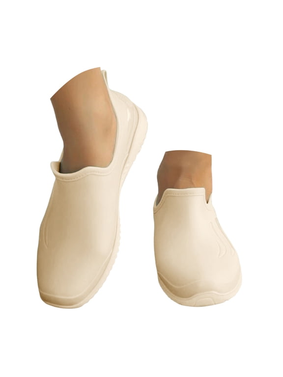 Waterproof Garden Shoes for Women Outdoor Slip on Rain Boots Rubber Ankle Booties Work Clogs