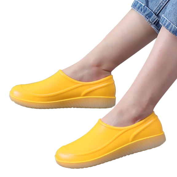 Mepaouo Waterproof Rain Garden Shoe for Women Outdoor Slip on Garden Clog Camp Booties for Farming