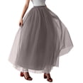 thumbnail image 1 of Mepaouo Wedding A-line Maxi for Women Foor Length Long Tulle Skirt Evening Party Dress Skirts, 1 of 4