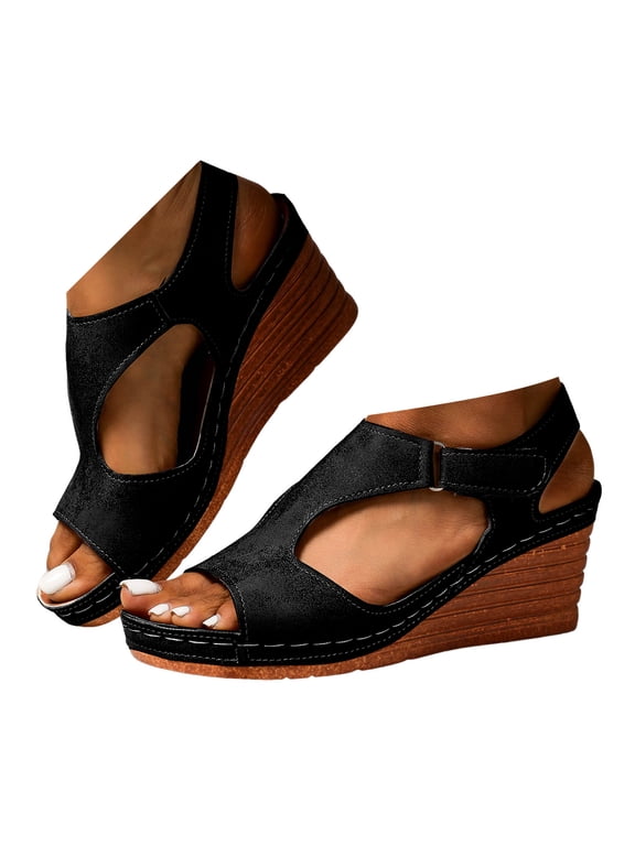 Wedge Sandals for Women 2025 Orthopedic Walking Platform Dress Shoes Arch Support Summer Sandal