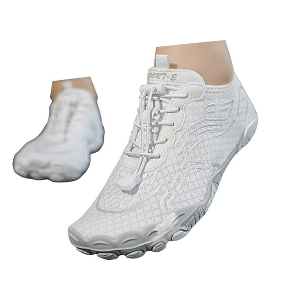 Mepaouo Wide Water Shoes for Men Women Waterproof Quick Dry Barefoot Shoes Hiking Surfing Walking