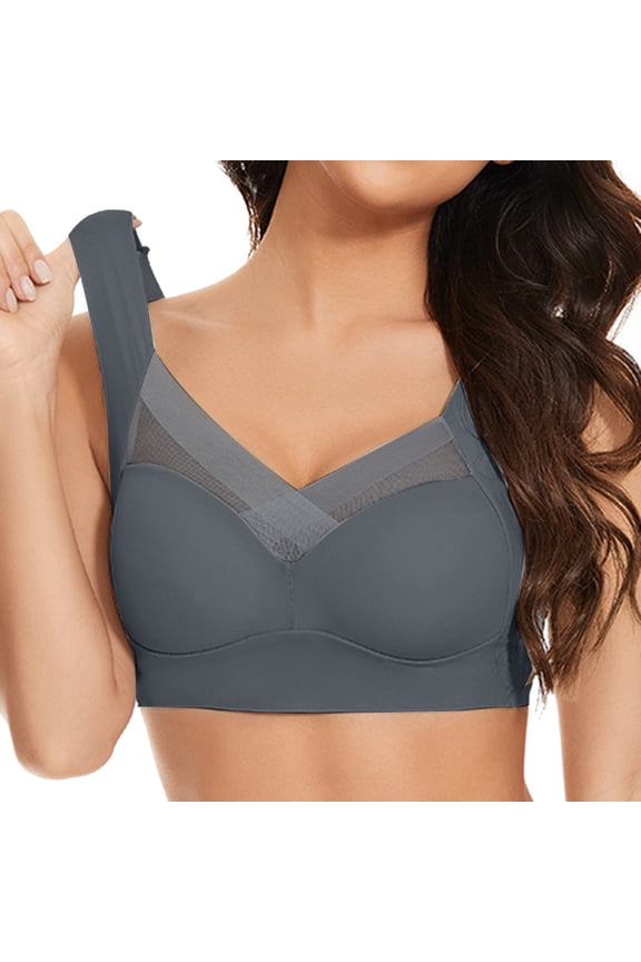Wireless Bras for Women Seamless Sexy Posture Correcting Bra Push up No Underwire Bra Plus Size