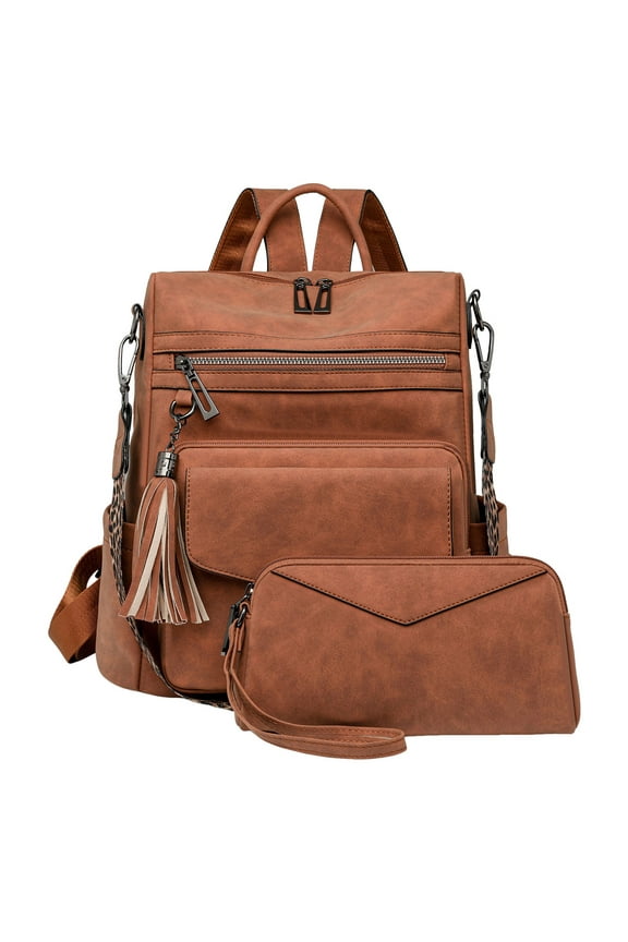 Women Backpack Purse Waterproof Anti Theft Rucksack Shoulder Bag Wallet Top Handle Satchel