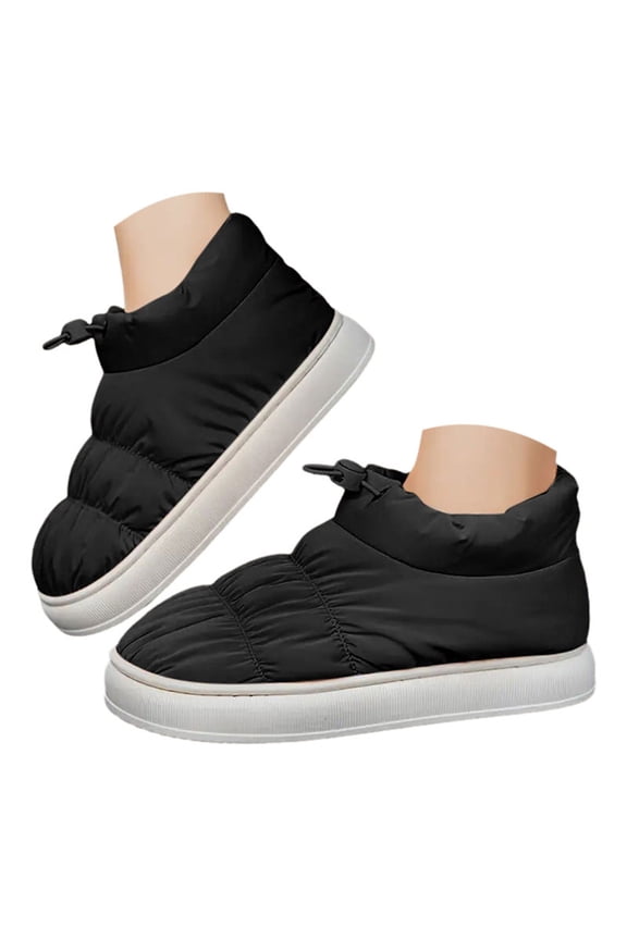 Women House Cotton Slippers Memory Foam Home Shoes Strech Ankle Winter Warm Slipper Boots