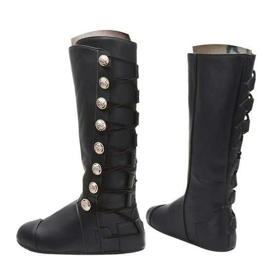 Mepaouo Women Knee High Boots Round Toe Buckles Riding Boots Recovery Comfy Western Boots