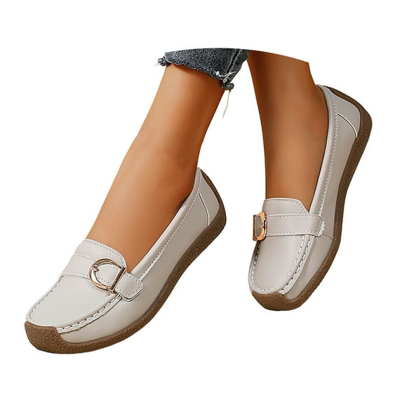 Mepaouo Women Loafers Breathable Casual Slip on Boat Shoes Comfort Ladies Driving Walking Moccasins