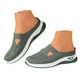 thumbnail image 1 of Mepaouo Women Orthopedic Mule Sneakers Woven Breathable Running Shoes Arch Support Walking Slides, 1 of 8