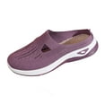thumbnail image 1 of Mepaouo Women Orthopedic Mule Sneakers Woven Breathable Running Shoes Arch Support Walking Slides, 1 of 8