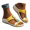 thumbnail image 1 of Mepaouo Women Orthotic Slides Comfortable Orthopedic Wedge Sandals Arch Support Walking Slip on Shoes, 1 of 5
