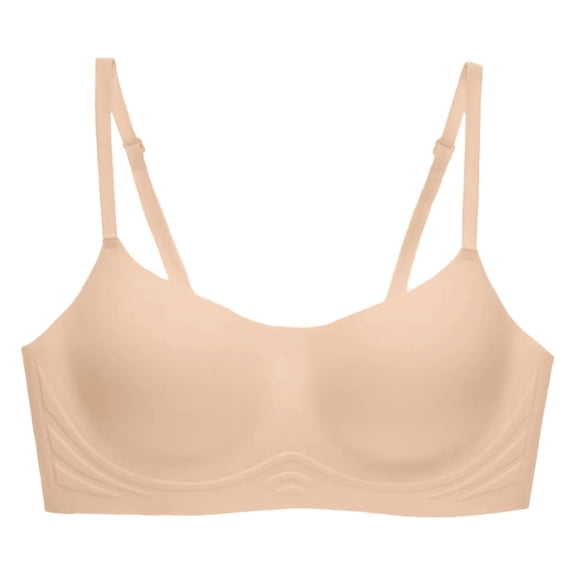 Mepaouo Women Push up No Underwire Bra Full Coverage Basic Bralette Seamless Unlined Cami Everyday Bras