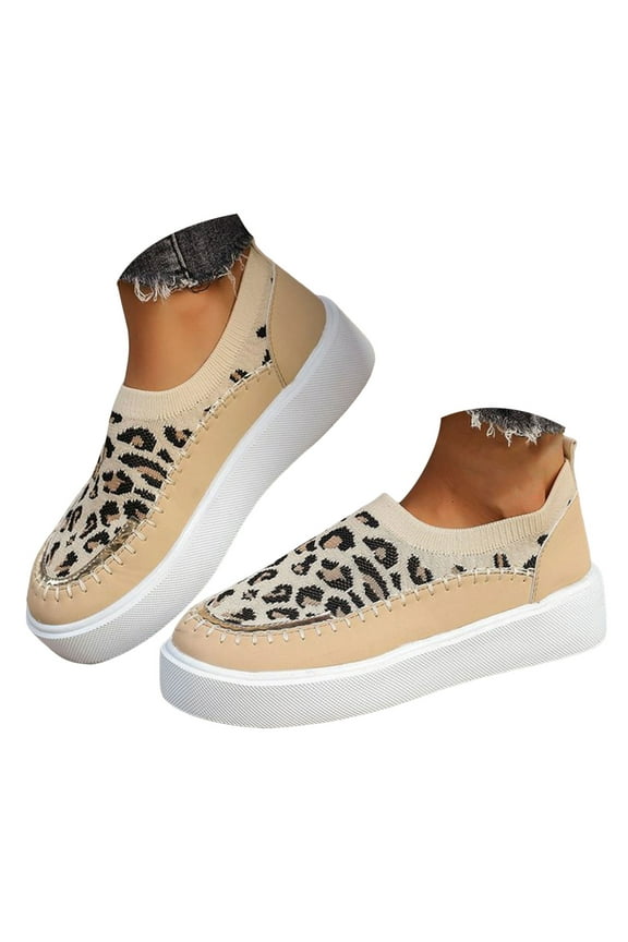 Women Slip on Walking Shoes Fashion Woven Casual Loafers Foam Soft Sole Running Shoes