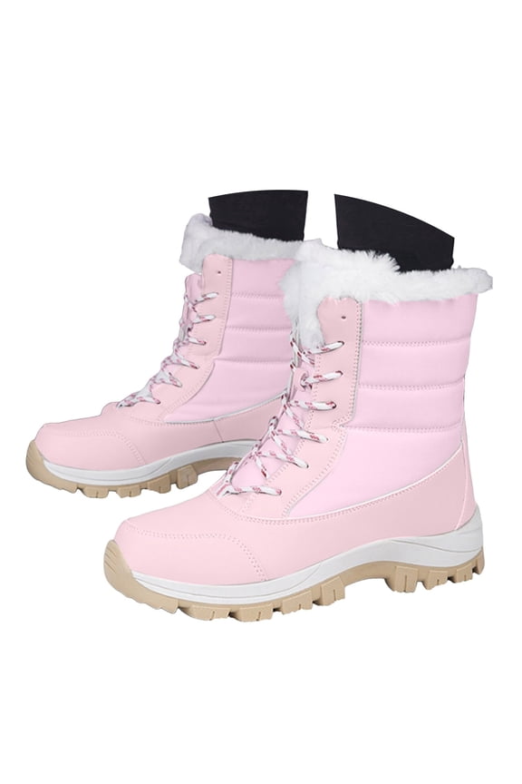 Women Snow Boots Winter High Top Warm Walking Boots Lined Comfortable Winter Boots